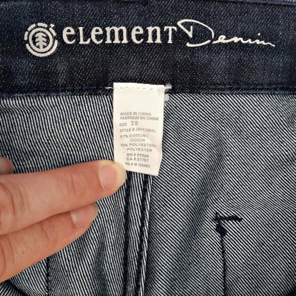 3/$20 NEW Element Denim Jeans Skinny Ballet Fit Jeggings Dark Blue Wash - Picture 9 of 10